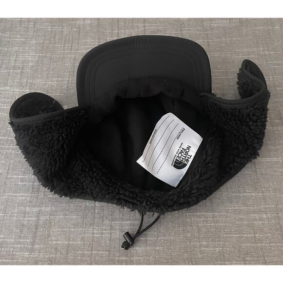 Newt The North Face Kids Size L 10-12Yrs Shasta Black Cozy Trapper Hat - Picture 13 of 15